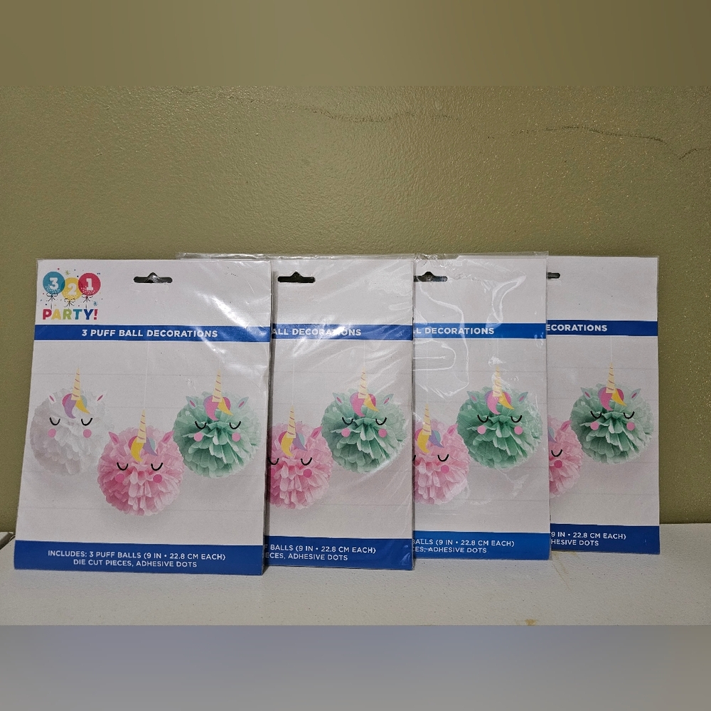 Unicorn Party Decoration BUNDLE - 12 piece